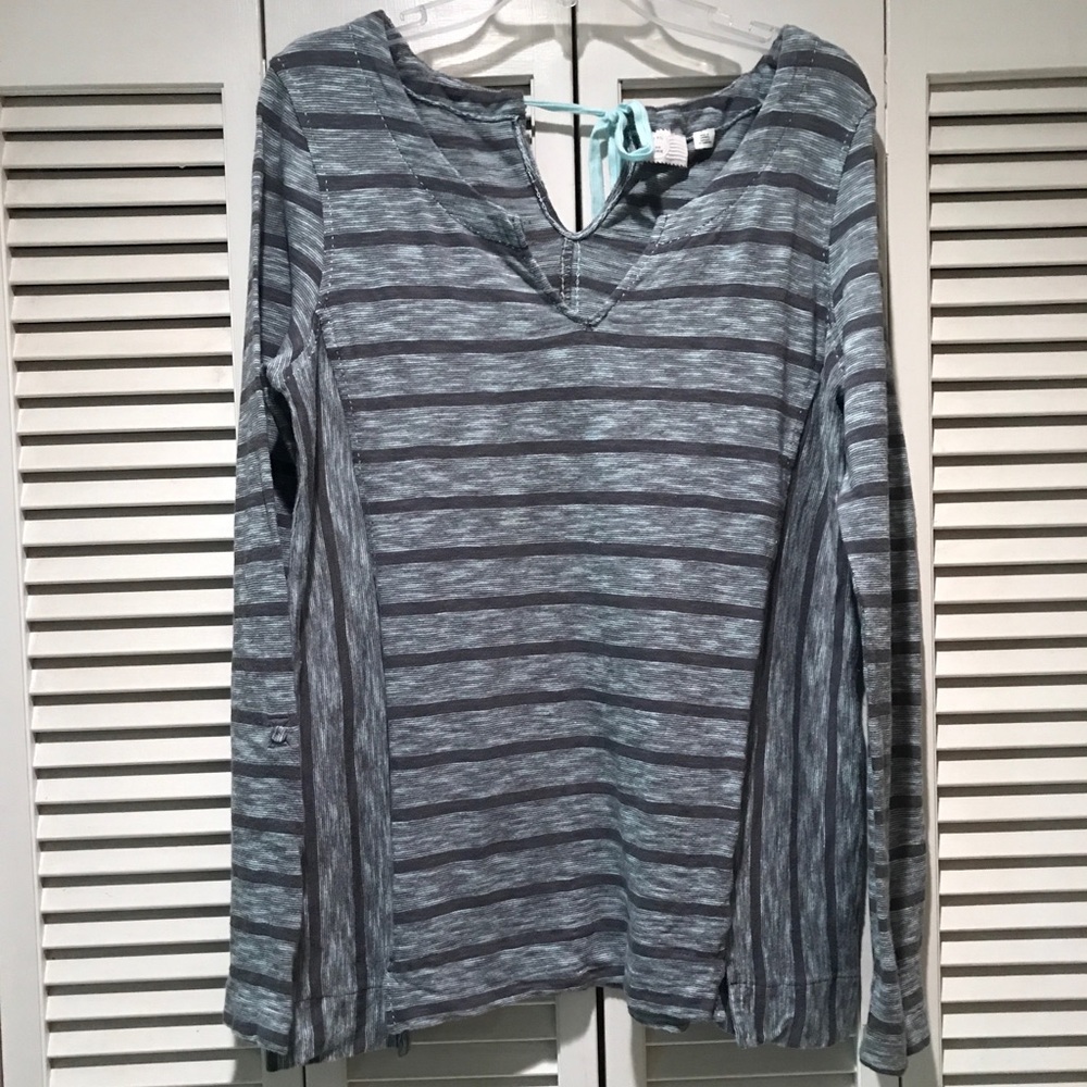 Anthropologie Long Sleeve Top Size Large